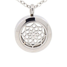 Locket de moda del difusor del aceite esencial del perfume del acero inoxidable de 25m m 316l